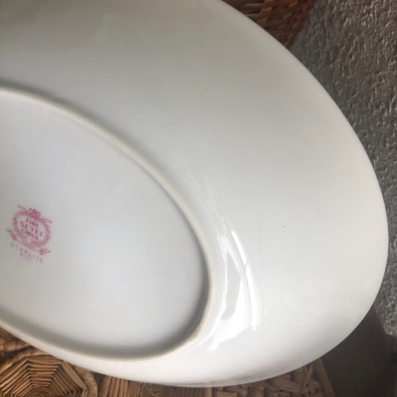 Vintage Floral Starlight Serving Bowl By Fine Syei China 3171 Made in Japan - Picture 14 of 14